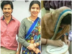 Sui Dhaaga: De-glam Varun Dhawan and Anushka Sharma strike a pose; Anushka showcases embroidery skills
