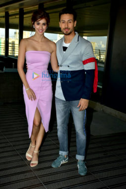 Tiger Shroff and Disha Patani snapped doing media interaction to promote Baaghi 2