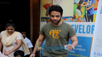 Tusshar Kapoor snapped with son Laksshya Kapoor in Mumbai