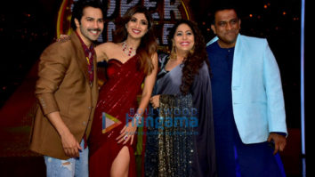 Varun Dhawan snapped on the sets of the show Super Dancer 2