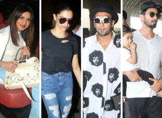 Weekly Airport Style: Priyanka Chopra, Deepika Padukone, Shahid Kapoor keep it simple yet stylish but Ranveer Singh steals the limelight! Weekly Airport Style: Priyanka Chopra, Deepika Padukone, Shahid Kapoor keep it simple yet stylish but Ranveer Singh steals the limelight!