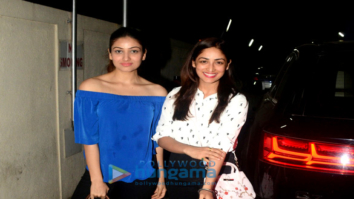 Yami Gautam snapped with her sister Surilie Gautam at PVR, Juhu