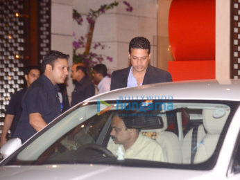 Aamir Khan, Sachin Tendulkar and John Abraham at the Ambani party for Olympics committee