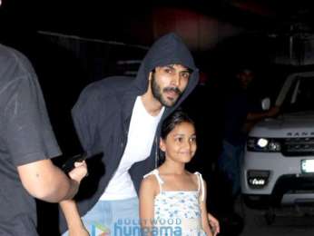 Aayush Sharma, Warina Hussain and Kartik Aaryan spotted at gym