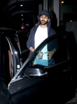 Aayush Sharma, Warina Hussain and Kartik Aaryan spotted at gym