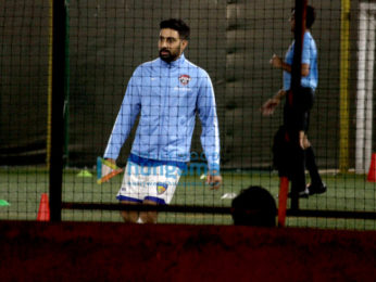 Abhishek Bachchan spotted playing football in Juhu near PVR