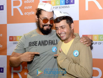 Actor Randeep Hooda and Environmentalist Afroz Shah at VIBGYOR High School