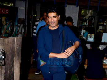 Aditya Roy Kapur and Manish Malhotra spotted at Hakim Alim's in Bandra