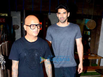 Aditya Roy Kapur and Manish Malhotra spotted at Hakim Alim's in Bandra