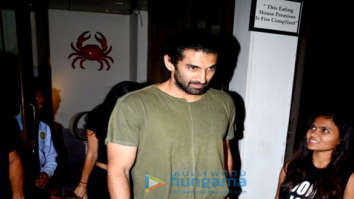 Aditya Roy Kapur spotted with a girl outside a hotel in Bandra
