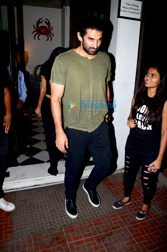 Aditya Roy Kapur spotted with a girl outside a hotel in Bandra