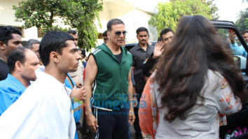 Akshay Kumar and Aaditya Thackeray snapped at Andheri sports complex