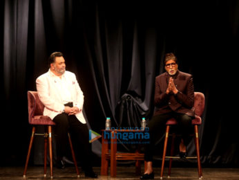 Amitabh Bachchan and Rishi Kapoor snapped in conversation