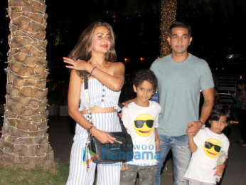 Amrita Arora snapped with family spotted at Nara Thai, BKC
