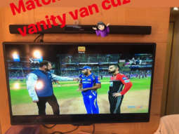 Anushka Sharma CHEERS for Virat Kohli from vanity van from Zero sets (see picture)