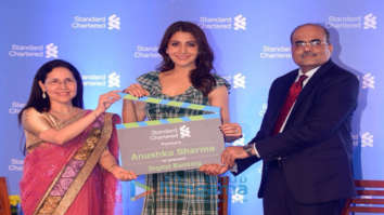 Anushka Sharma snapped at Standard Chartered press conference
