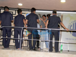 Arjun Rampal with wife Mehr at Holy Family Hospital, Bandra