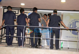 Arjun Rampal with wife Mehr at Holy Family Hospital, Bandra