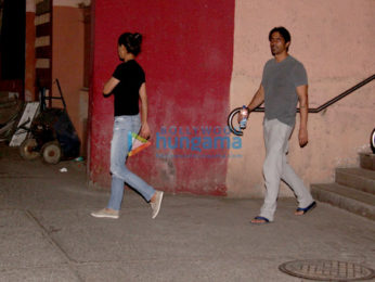 Arjun Rampal with wife Mehr at Holy Family Hospital, Bandra