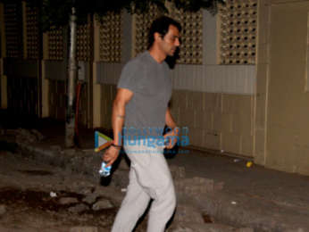 Arjun Rampal with wife Mehr at Holy Family Hospital, Bandra