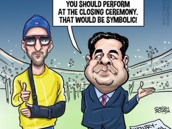 Bollywood Toons: Injured Ranveer Singh won’t perform at IPL! Bollywood Toons: Injured Ranveer Singh won’t perform at IPL!