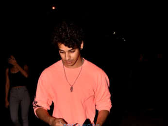 Boney Kapoor, Khushi Kapoor and Ishaan Khatter snapped post a movie screening