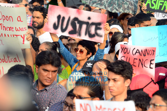 celebs voices his opinion today at the protest justice for asifa 2