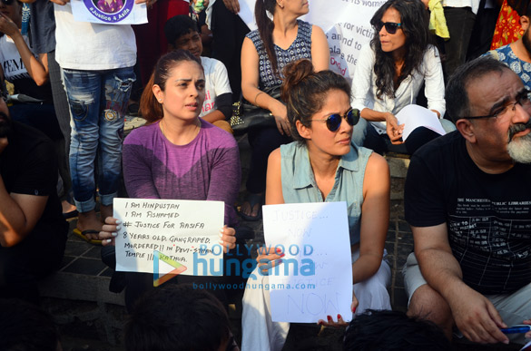 celebs voices his opinion today at the protest justice for asifa 4