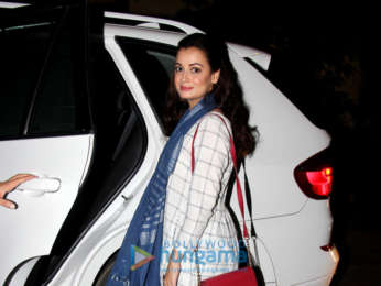 Dia Mirza snapped with her husnaband in Bandra