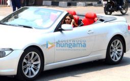 Esha Gupta spotted on location in Bandra