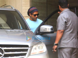 Farhan Akhtar snapped at a dubbing studio