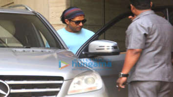 Farhan Akhtar snapped at a dubbing studio