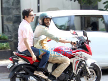 Harshvardhan Kapoor spotted on a shoot in Juhu