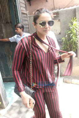 Huma Qureshi snapped at Pali Village Cafe in Bandra