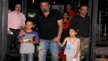 Sanjay Dutt snapped with family spotted at Yauatcha, BKC