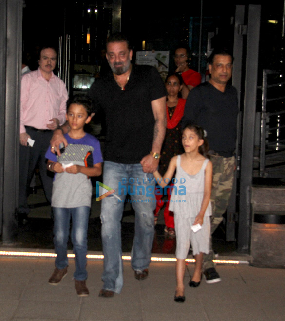 Sanjay Dutt snapped with family spotted at Yauatcha, BKC