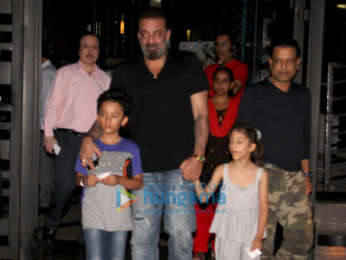 Sanjay Dutt snapped with family spotted at Yauatcha, BKC