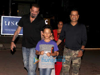 Sanjay Dutt snapped with family spotted at Yauatcha, BKC