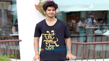 Ishaan Khatter and Malavika Mohanan snapped at media interactions at Sun N Sand hotel in Juhu