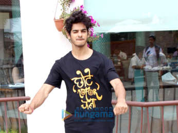 Ishaan Khatter and Malavika Mohanan snapped at media interactions at Sun N Sand hotel in Juhu