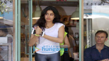 Janhvi Kapoor spotted at The Kitchen Garden in Bandra