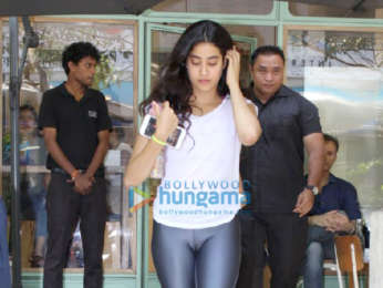 Janhvi Kapoor spotted at The Kitchen Garden in Bandra