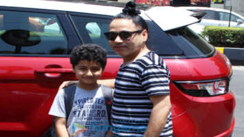 Kailash Kher spotted with his son in Juhu