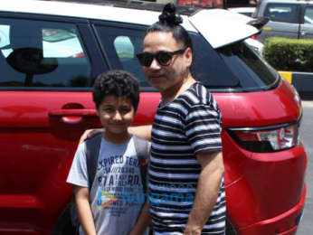 Kailash Kher spotted with his son in Juhu