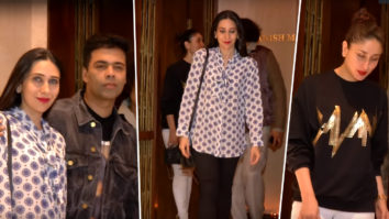 Kareena Kapoor Khan, Karisma Kapoor And Karan Johar Visit Manish Malhotra