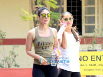 Kareena Kapoor Khan, Kunal Khemu and Amrita Arora spotted at the gym in Bandra