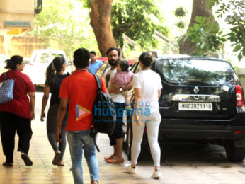 Kareena Kapoor Khan, Saif Ali Khan and Taimur spotted at play school