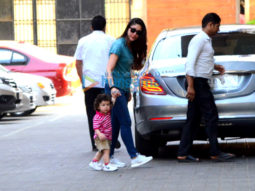 Kareena Kapoor Khan, Soha Ali Khan, Taimur Ali Khan and Inaaya Naumi spotted in a park In Bandra