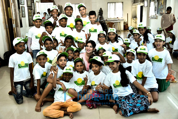 Karishma Sharma snapped visiting Smile Foundation