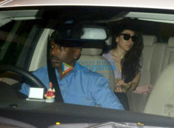 Karisma Kapoor snapped at Kareena Kapoor Khan's house in Bandra